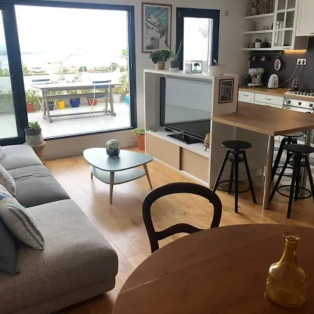 T4 With Air Conditioning Duplex Sea View And Panoramic Calanques 公寓