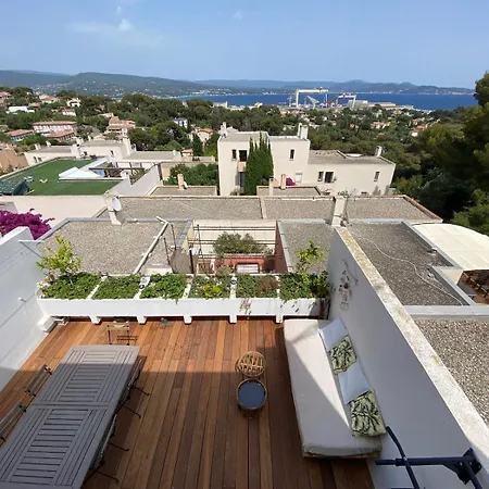 T4 With Air Conditioning Duplex Sea View And Panoramic Calanques 公寓 *